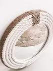 Country Nautical Hampton Coastal Style Round Rope Mirror Medium 60cm