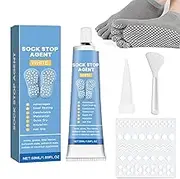 Sock Stop Glue - Anti-Slip Socks Fluid | Non-Slip Socks Adhesive Transparent Waterproof Fabric Paint | Non-Slip Solution for Socks, Washable | Liquid Sock Stop Cream, Suitable for Socks, Blankets