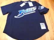 MITCHELL & NESS MLB TAMPA BAY DEVIL RAYS WADE BOGGS AUTHENTIC BP JERSEY 2XL 52
