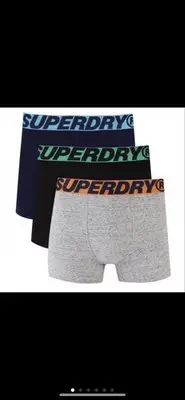 在飛比找Yahoo!奇摩拍賣優惠-(高雄誠信小舖)Superdry 極度乾燥 三件組內褲 四角