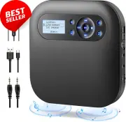 Portable Bluetooth CD Player with Speakers 2000mAh Rechargeable FM Radio