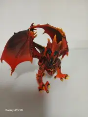 Schleich Eldrador creatures red Lava Dragon PVC figure w/ posable wings