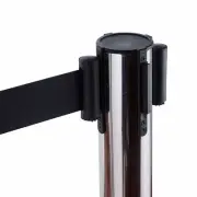 2 x Chrome Retractable Crowd Control Queue Barriers 2m Strip