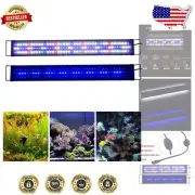 Upgraded Full Spectrum LED Aquarium Light, 36-48 Inch Adjustable Hood Lamp