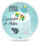 Cucumber & melon VR1-Formel Vegan Shaving Soap ARIANA & EVANS USA Hyaluronic