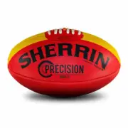 Sherrin Precision - Synthetic - Red Size 5 AFL Ball