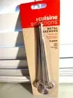 Cuisine Selections Metal Skewers 6 Pack Stainless Steel