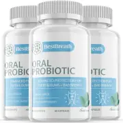 3 PACK Breath Oral Probiotic Advanced Protection for Teeth, Gums, Bad Breath