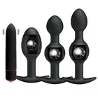 House Of Dasein Black Kegel Balls Butt Plug Vibrator Anal Beads Bdsm Training si