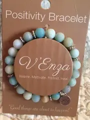NEW INSPIRATIONAL POSITIVITY ENERGY AMAZONITE CRYSTAL STONE BEADS Bracelet