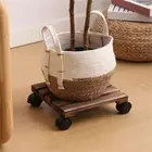 Solid Square Flower Pots Holder with Planter Base Solid