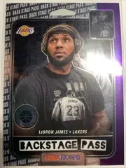 2019-20 NBA Hoops Premium Stock LeBron James Lakers-Backstage Pass