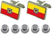 [Select Gifts] Shirt Dress Studs Bogota City Colombia Flag Cufflinks