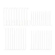 10Pcs Bead Spinner Needle, Curved Large Eye Beading Needle for Bracelets Making