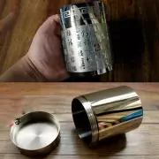 Pure Titanium Tea Cans Condiment box Case Container Tea Cup Jewellery watch box