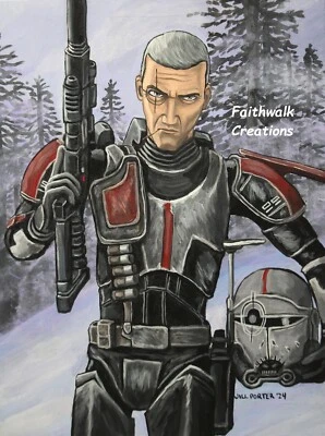 Star Wars The Bad Batch Crosshair 8x10" Giclee print from original painting