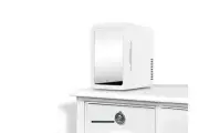 6L Mini Beauty Fridge Portable Cosmetics Refrigerator LED Makeup Mirror Cooler