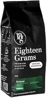 [18 grams] Kick to the Head – Ground Aeropress, Dark Roast – Bold, Smooth Coffee Blend for Intense Flavor – Melbourne Roasted Premium Beans, 1kg
