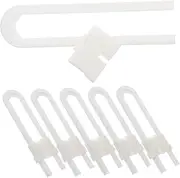 MOBUTOFU 6pcs Safety Locks for Cabinets Sliding Cabinet Locks for Proofing Durable Material Prevent Access for Pets