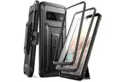 For Google Pixel 6A 2022 Ub Pro Extra Front Frame Full-Body Dual Layer Case Belt-Clip With Built-In Screen Protector