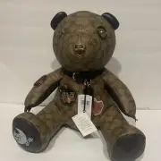Coach Patch Leather Large Teddy Bear NWT With Multiple Patches