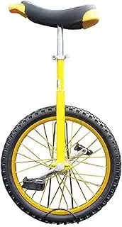 Large 20" Unicycle for Adult/Men/Women/Big Kids, Small 14"/16"/18" Wheel Unicycle for Kids/Boys/Girls, Perfect Starter Beginner Uni-Cycle, Yellow Durable TDF