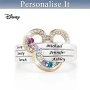 Disney Magic Of Love Personalised Birthstone Family Ring