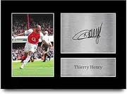 HWC Trading A4 Thierry Henry Gifts Printed Signed Autograph Picture for Football Fans and Supporters - A4