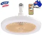 Aromatherapy Ceiling Fan with LED Light Remote Control (Yellow Small Remote)