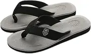 [LUCBEI] Shark Slippers Summer Trendy Fashion Flip-Flops Men's Flip-Flops Beach Shoes Outdoor Flip-Flops Home Slippers Summer Sandals (Color : Gray, Size : 44)