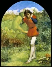 Fernando Lured by Ariel John Everett Millais Reproduction Print 11 x 17 S2