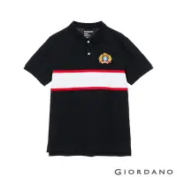 在飛比找Yahoo奇摩購物中心優惠-GIORDANO 男裝UNION JACK POLO衫 - 