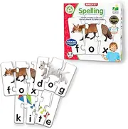 The Learning Journey Match It! Spelling Puzzle - 20-Piece Self-Correcting Montessori Toy for Kids Ages 4-8 - Early Reading, Letter Recognition & Problem-Solving - Award-Winning Gift
