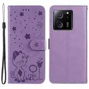 Imprinted Case For Xiaomi 13t Pro/13t/redmi K60 Ultra Case Cat Imprinted Wallet Phone Cover