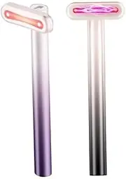 New 4 In 1 Electric Fairy Stick Rechargeable EMS Red Light Therapy Skin Care Tool Eye Massage Stick Facial Eye Massager Wand