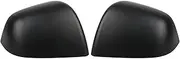 Gerrit for Tesla Model Y Bright/Matte View Mirror Cover Cap Carbon Fiber Mirror Covers Covers Trim Car Side Mirror Cover Exterior Mirrors (Color : Matte Black)