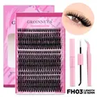 DIY Lash Extension Kit Individual Lashes Cluster Mix Eyelashes Full Set Lashes K