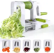 Nmaov Spiralizer 4 -Blade Vegetable Spiralizer Foldable Spiral Slicer Zucchini Noodle Veggie Pasta Spaghetti Maker