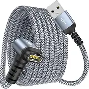 Garmin Watch Charger Cable Right Angle 1.2m Compatible with Garmin Fenix 7 7S 7X 6 6S 6X 5 5S 5X Plus Pro,Forerunner 955 965 45 45S 245,Instinct,Approach S62,Vivoactive 4 4S,Venu,Epix,Quatix