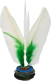 Chinese Jianzi Foot Kick Shuttlecocks - White Feather Handwheel Kick Toy | Outdoor Sports Game, Fitness and Entertainment, Traditional Feather Shuttlecock for Active Outdoor Fun