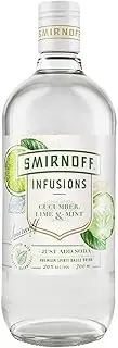 Smirnoff Infusions Cucumber Lime & Mint Flavored Vodka, 0.7 Litres