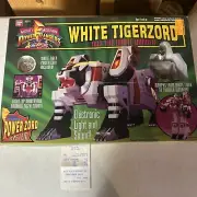 Bandai Power Rangers: White Tigerzord Action Figure new OPENED BOX