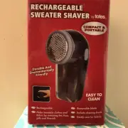 Totes Rechargeable Sweater Shaver, Fabric Shaver, Lint Remover Plug In Charger