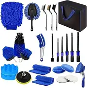 Car Detailing Kit, Car Wash Kit | Vehicle Cleaning Accessories,Professional Scratch Proof Detail Kit for Interior and Exterior Car Care
