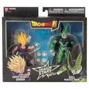Dragon Ball Super Dragon Stars Battle Pack Super Saiyan 2 Gohan Vs Cell Perfect Form Action Figure Set
