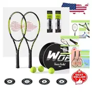 Professional and Beginner 27" Tennis Racket Set with Comprehensive Accessories