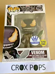 Venom GLOW Mjolnir + Sword 1141 Funko Shop Pop Vinyl New in Mint Box + Protector