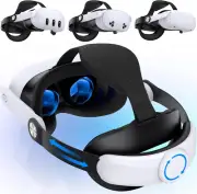 Adjustable VR Head Strap for Meta Quest 3/2, Enhanced Comfort & Support