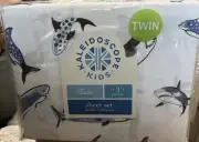 Kaleidoscope Sharks Twin 3 pc Sheeet Set