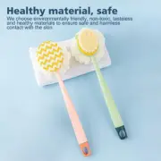 Shower Body Brush with Bristles and LoofahBack Scrubber Bath Mesh Sponge